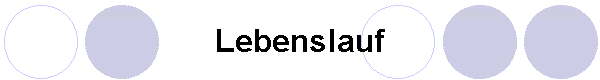 Lebenslauf