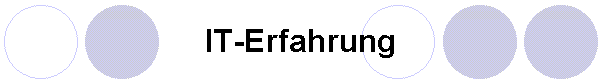 IT-Erfahrung